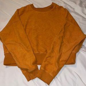 Orange Cropped Sweater